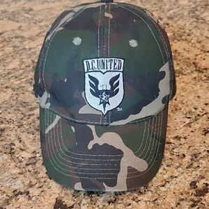 DC Green and Black Camouflage Hat‎ with Logo